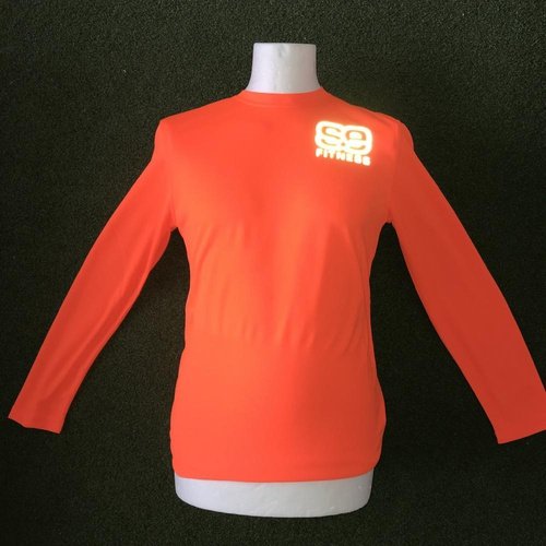 SE Fitness Orange Reflective T-Shirt - Long Sleeve - Sportologyonline - Sportologyonline